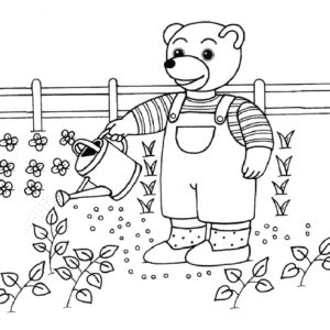 Coloriages A Imprimer Coloriages Du Printemps Activites Petit Ours Brun