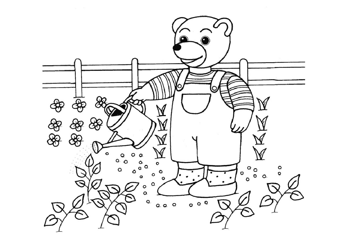 Coloriages à imprimer - Coloriages du printemps - Activités Petit Ours Brun