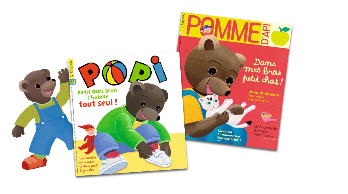 Petit Ours Brun est dans Popi et Pomme d’Api