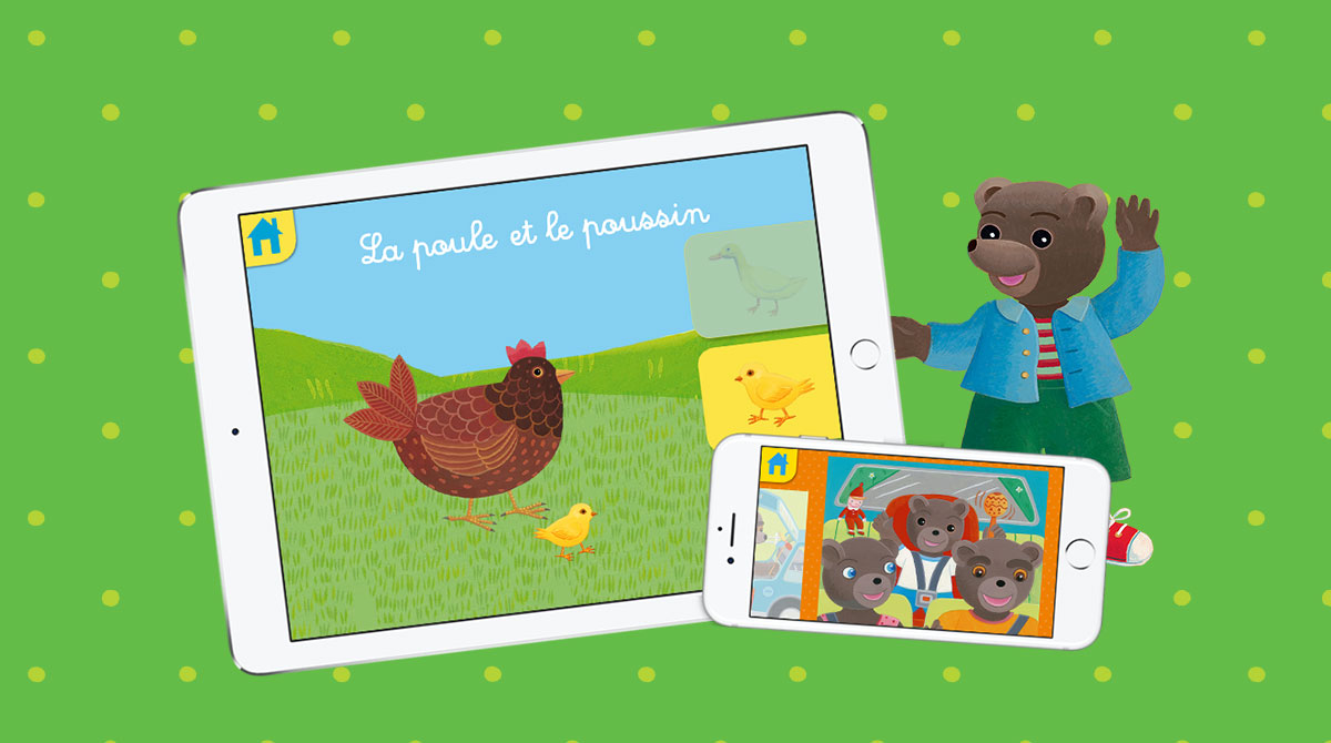 Les applications Petit Ours Brun pour smartphones et tablettes !