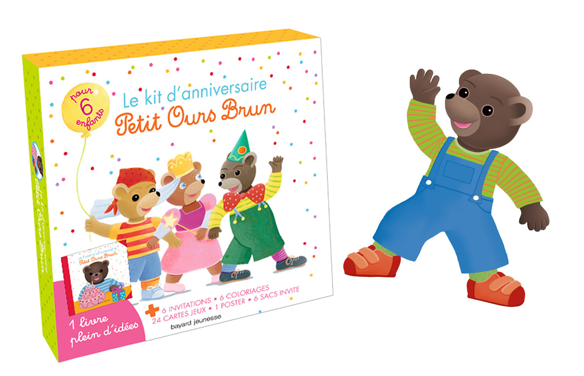 Organisez la fête d’anniversaire de votre enfant avec Petit Ours Brun ! Kit anniversaire