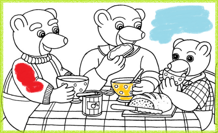 Coloriages  Famille au menu